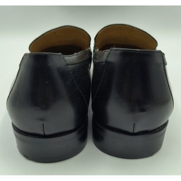 Talbots Womens Black Leather Laura Tassel Loafers Size 9.5M Flats Loafers Work - Picture 4 of 8